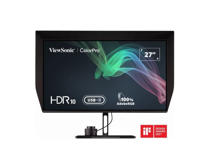 ViewSonic 27' MNV-VP2786-4K Uhd ColorPro Professional Series, 100% Adobe RGB, 98% Dci-P3 With True 10-Bit Fogra & Idealliance Validated Monitor