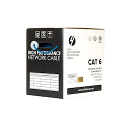 4Cabling Cat6 Ethernet 305M Cable Reel Box. Solid Conductor. Blue