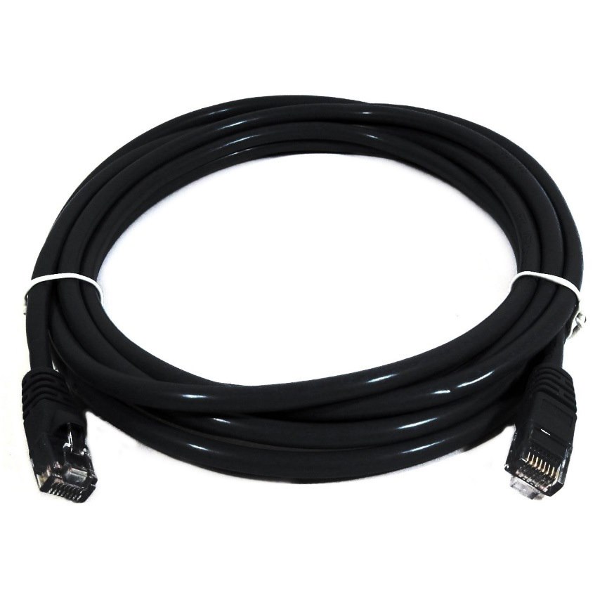 8Ware Cat6a Utp Ethernet Cable 25CM Snagless Black