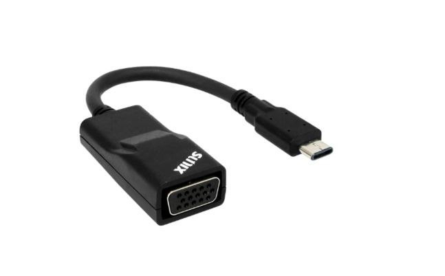 Sunix Usb Type C To Vga Adapter, Compliant With Vesa DisplayPort, Driver Free Under Apple Mac, Google Chromebook And Windows Systems.