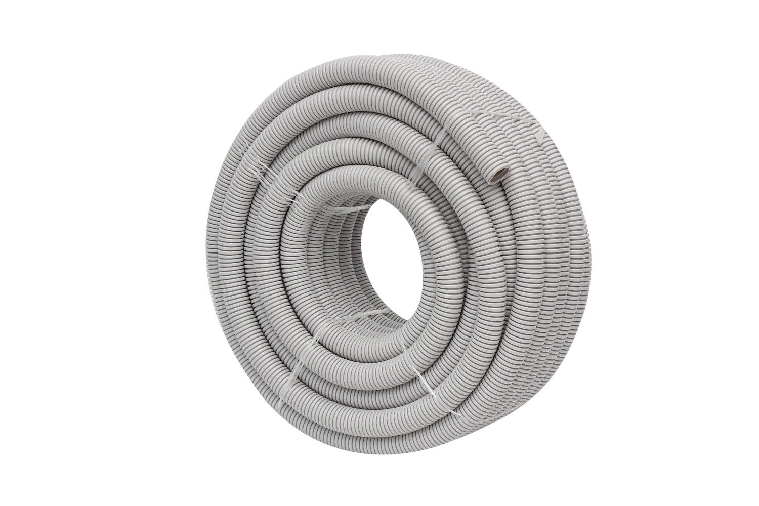 4Cabling 4C | 50mmCorrugated Conduit Medium Duty Grey 25 Meter/Roll