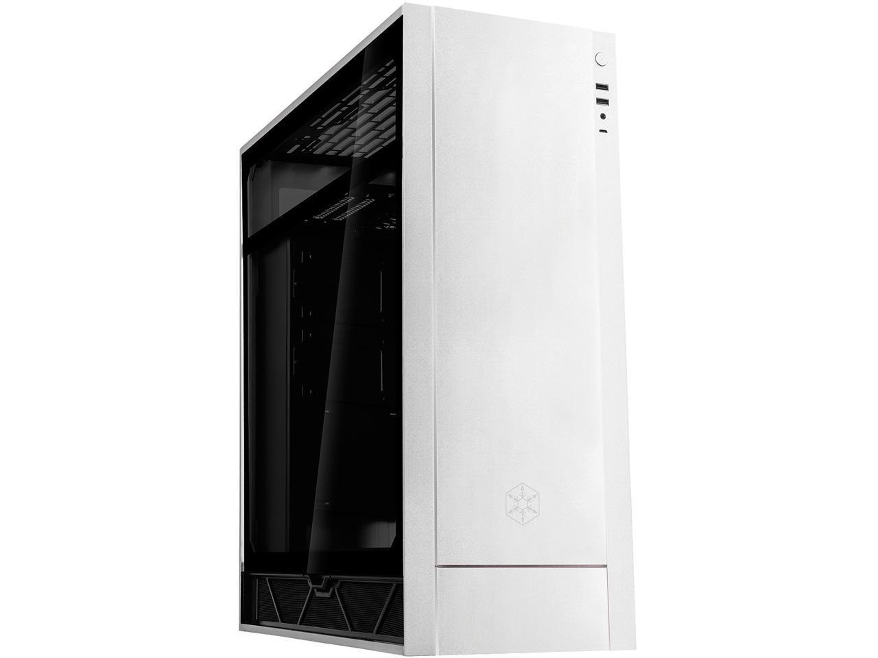 SilverStone Alta F1 Sst-Alf1s-G Silver Aluminuml / Steel / Tempered Glass Atx Mid Tower Computer Case