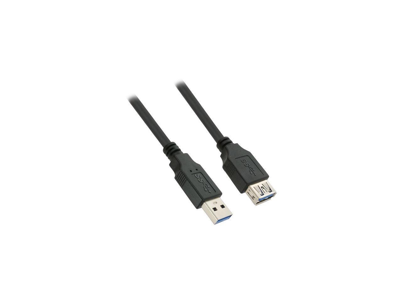 Nippon Labs 50Usb3-Aaf-3-Bk 3 FT. Black Usb 3.0 A Male To A Female Extension Cable