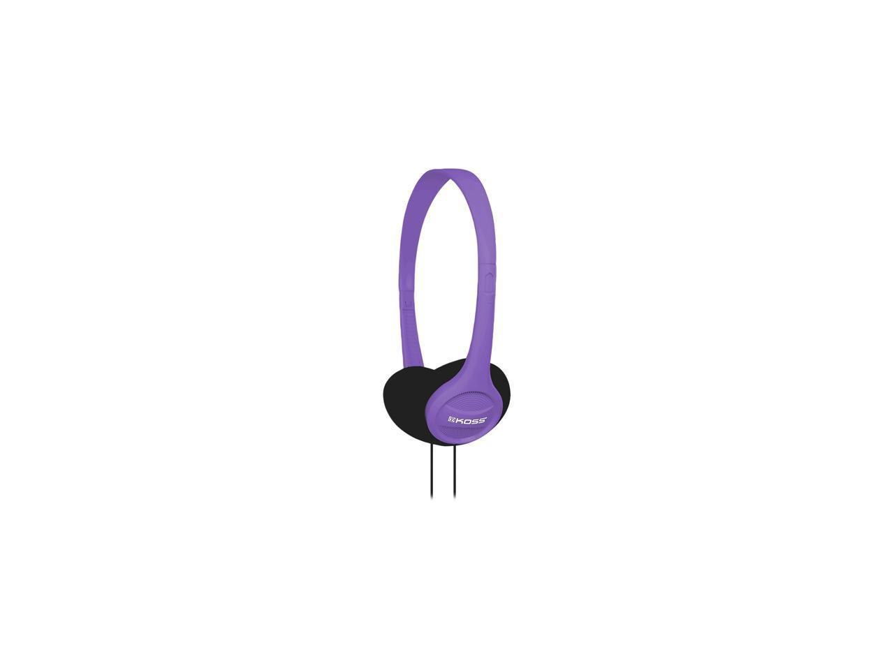 Koss KPH7V Portable On-Ear Headphone With Adjustable Headband - Violet