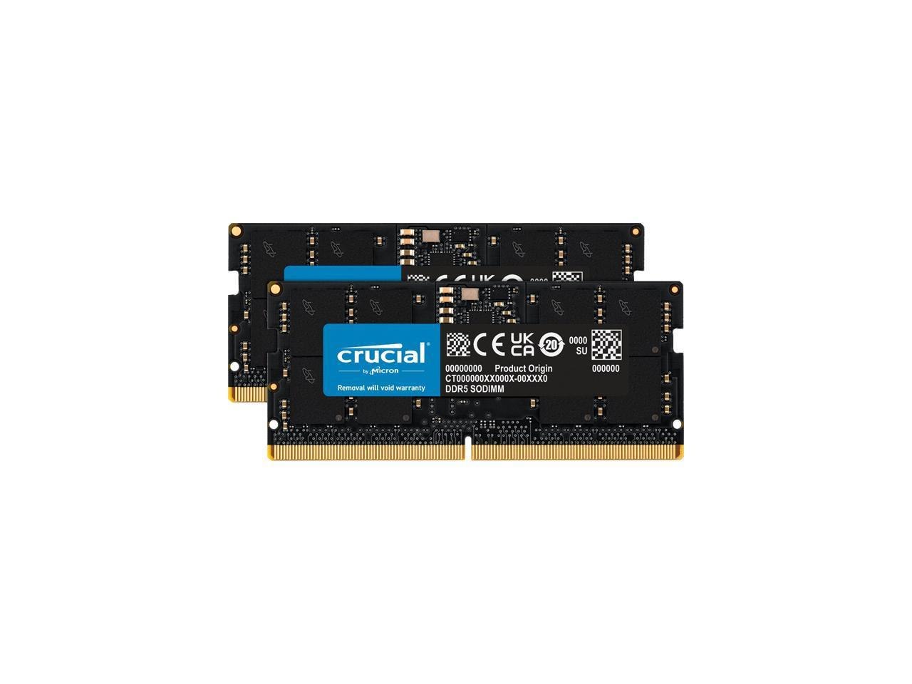 Crucial 64GB (2 X 32GB) 262-Pin DDR5 So-Dimm DDR5 5200 (PC5 41600) Laptop Memory Model CT2K32G52C42S5