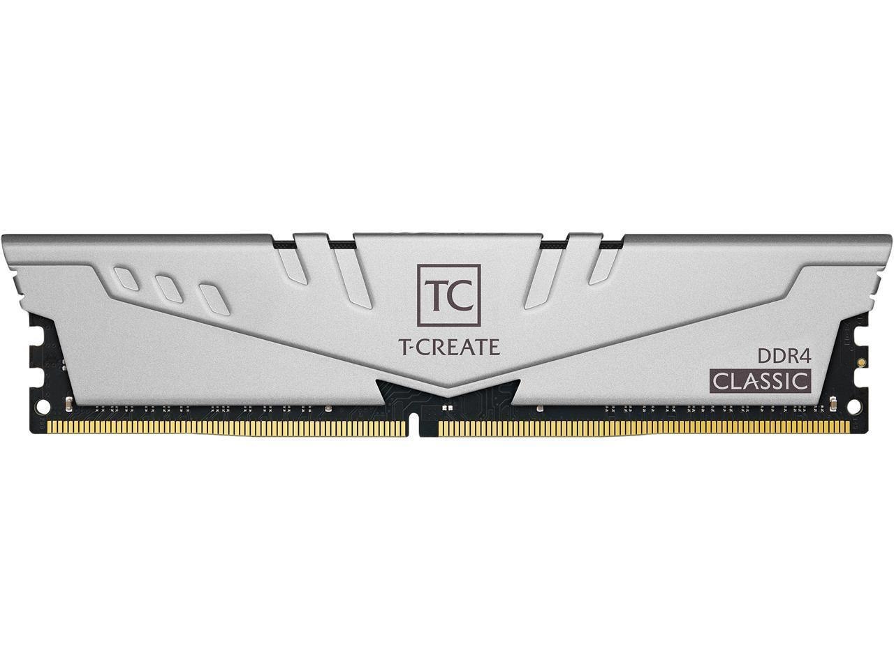 Team T-Create Classic 32GB (2 X 16GB) DDR4 3200 (PC4 25600) Desktop Memory Model TTCCD432G3200HC22DC01