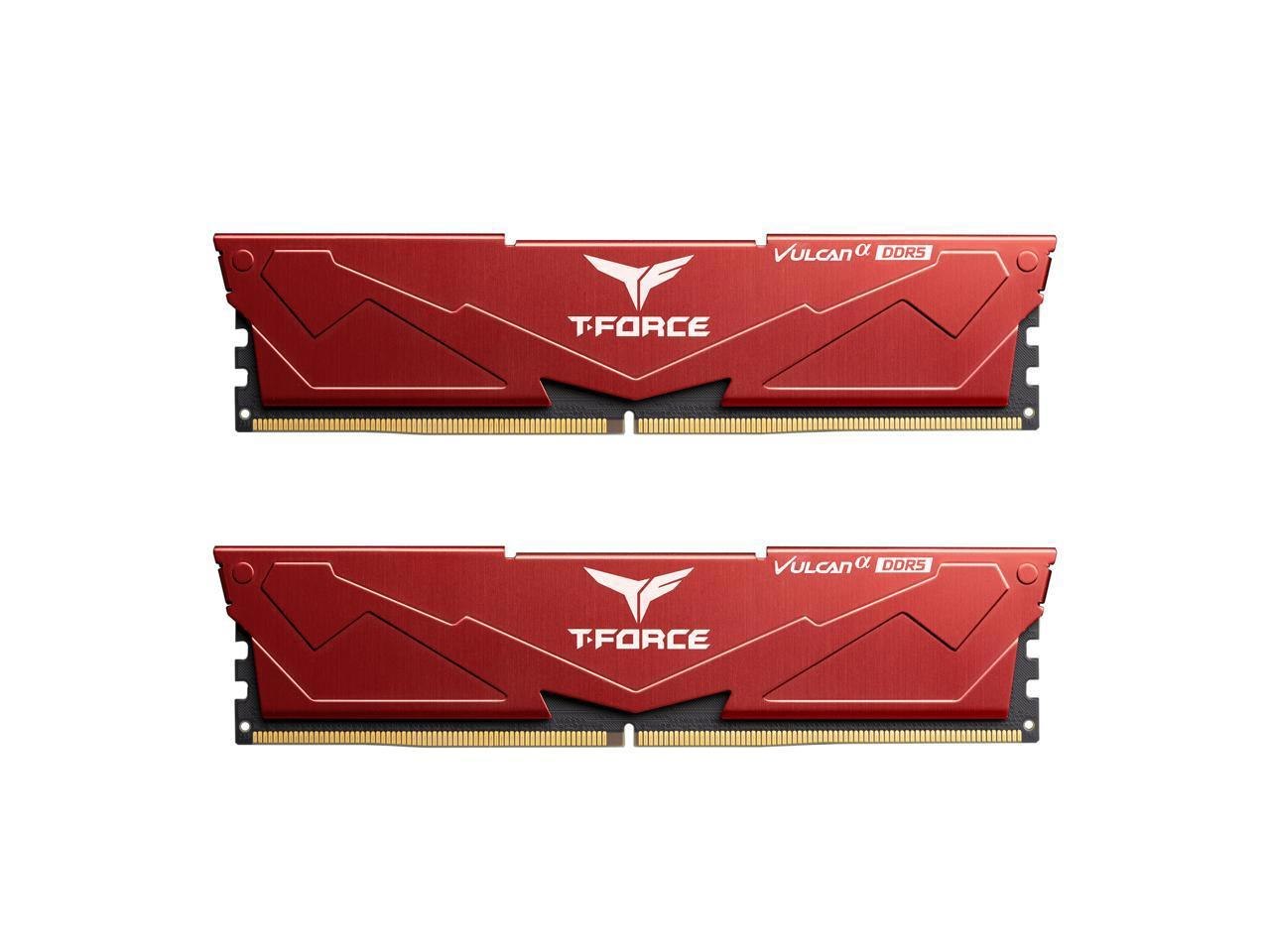 Team Group Vulcan Alpha 32GB (2 X 16GB) 288-Pin PC Ram DDR5 6000 (PC5 48000) Desktop Memory Model Flard532g6000hc38adc01