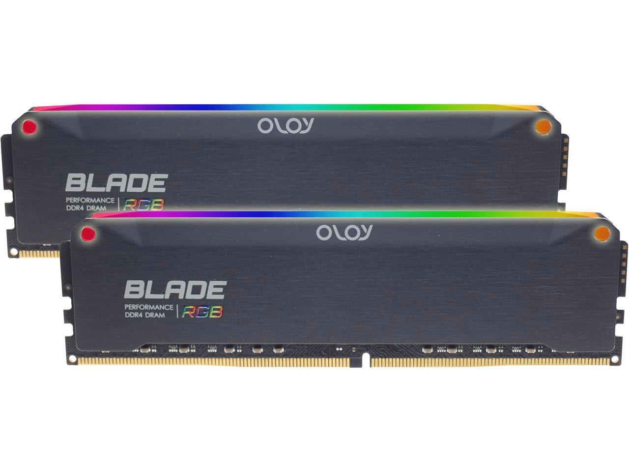 OLOy Blade RGB 32GB (2 X 16GB) DDR4 3600 (PC4 28800) Desktop Memory Model Nd4u1636181drkde