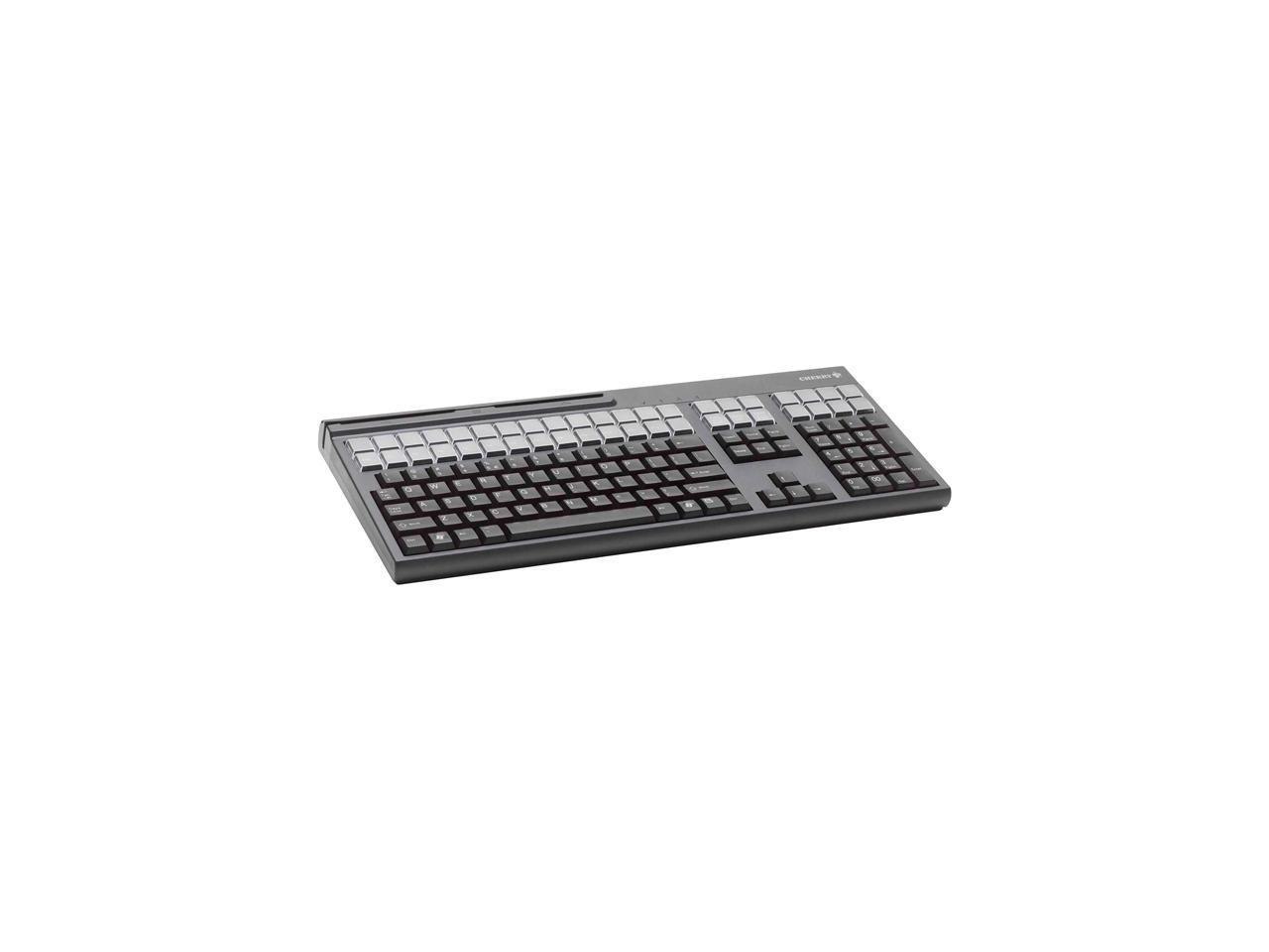 Cherry G86-71410 17" Qwerty Usb Keyboard W/ 3-Track Magnetic Stripe Reader
