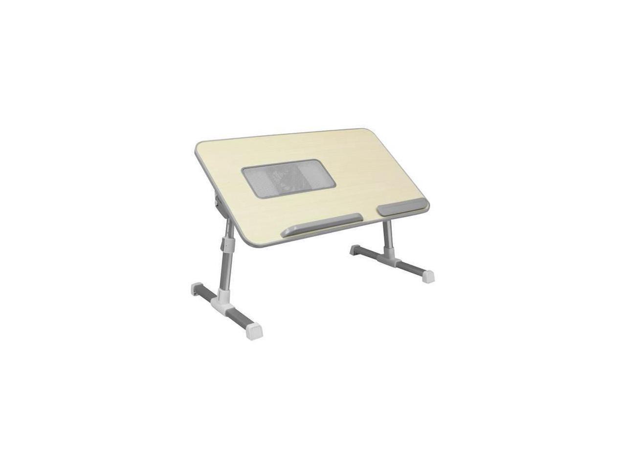 Aluratek Adjustable Ergonomic Laptop Cooling Table With Fan