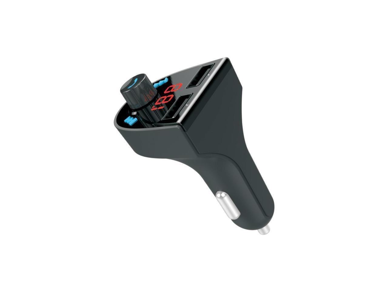 Aluratek Abf01f Wireless Bluetooth Car Hands-Free Kit - Usb - FM Transmitter - Built-In Microphone