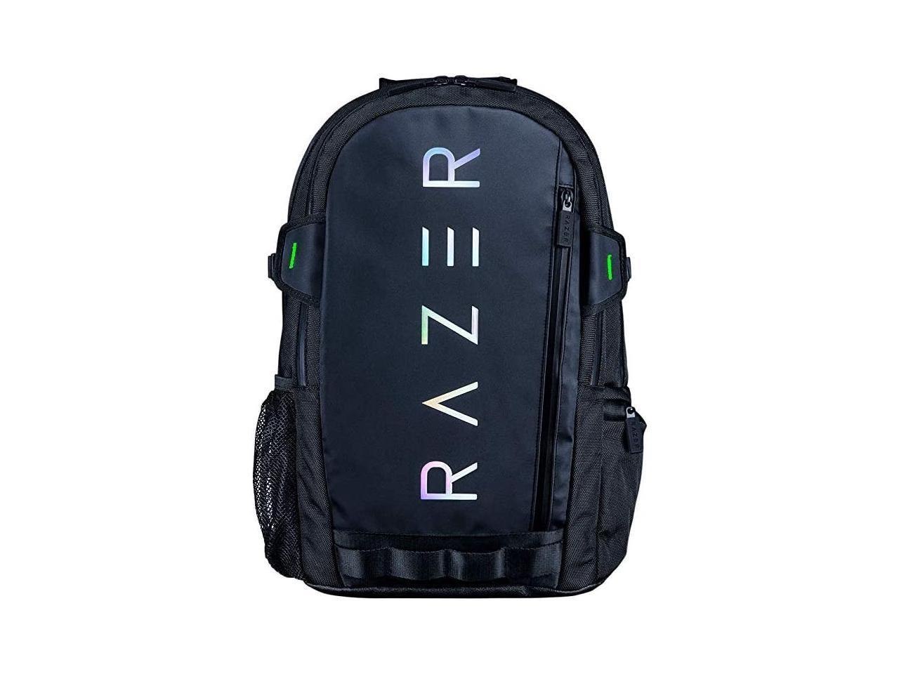 Razer Rogue V3 16" Gaming Laptop Backpack: Travel Carry On Computer Bag - Tear And Water Resistant - Mesh Side Pocket - Fits 16 Inch Notebook - Chromatic
