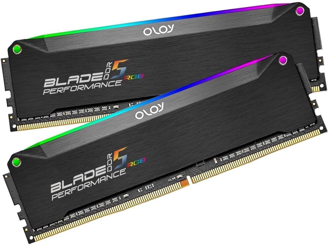 OLOy Blade RGB (Oloy) 32GB (2 X 16GB) 288-Pin PC Ram DDR5 6000 (PC5 48000) Desktop Memory Model Nd5u1660306brkda