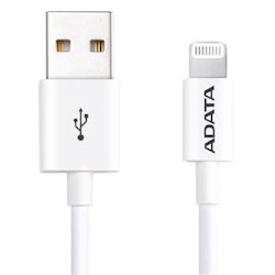 Adata Usb Type A (M) To Lightning (M) White 1M Connection Cable