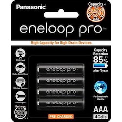 Panasonic Eneloop Pro Aaa 950mAh Rechargeable Batteries 4 Pack