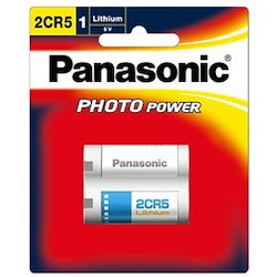 Panasonic Photo Lithium 6V CAMERAl Battery 2CR51 Pack