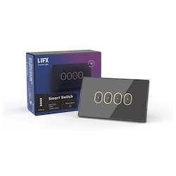 Lifx Black 4-Button In-Wall Wi-Fi Controlled Smart Switch