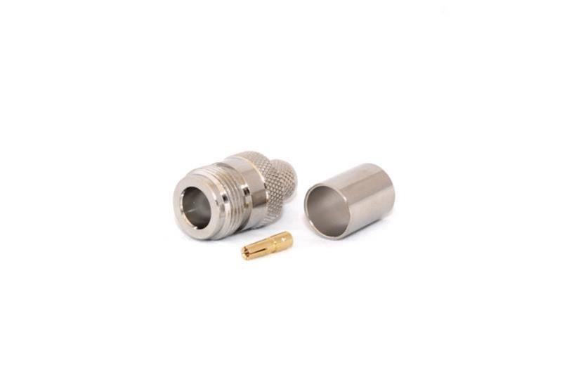 Go Wireless N-Type Female 50 Ohm Crimp Connector For Lmr400/Rg8u