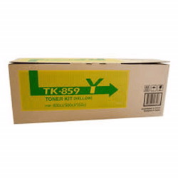 Kyocera TK-859Y Original Laser Toner Cartridge - Yellow Pack