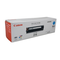 Canon CART316C Original Laser Toner Cartridge - Cyan Pack