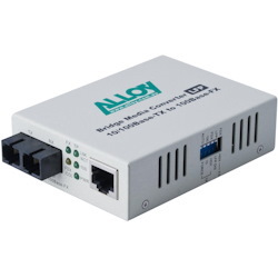 Alloy 100Mbps Standalone/Rackmount Media Converter 100Base-TX (RJ-45) To 100Base-FX (SC), 2Km
