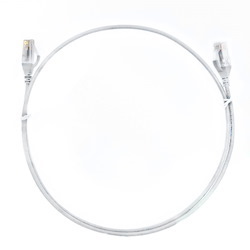 4Cabling 2M Cat 6 Ultra Thin LSZH Ethernet Network Cables: White