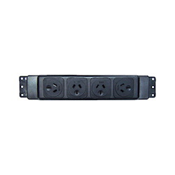 Elsafe Oe Elsafe PB Series 4 Gpo Frame And Face Plates Black