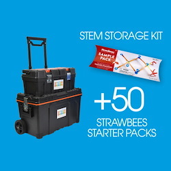Strawbees 50 X Strawbees Teacher School Kits With Free Storage Kit