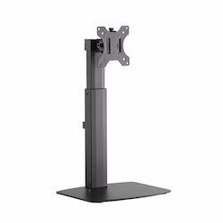 Brateck Single Screen Pneumatic Vertical Lift Monitor Stand Fit Most 17'-27' Flat And Curved Monitors Up To 7 KG Per Screen
