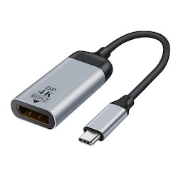 Astrotek Usb-C To DP DisplayPort Male To Female Adapter 15CM Cable Support 8K@60Hz 4K@60Hz Aluminum Shell Gold Plating For Windows Android Mac Os