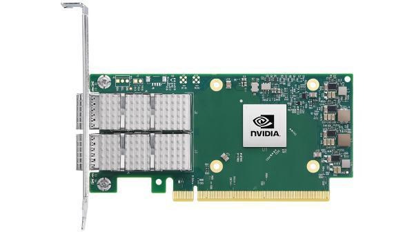 Nvidia Connectx-6 DX En Adapter Card, 100Gbe, Dual-Port QSFP56, Pcie 4.0 X16, No Crypto,Lp/Full