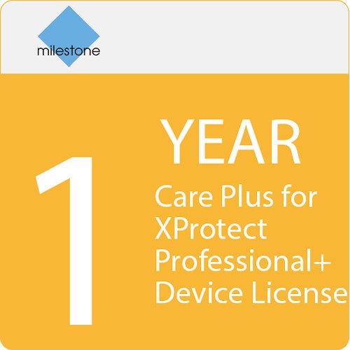 Milestone XProtect Professional+ - CarePlus for device licence - 1 Year