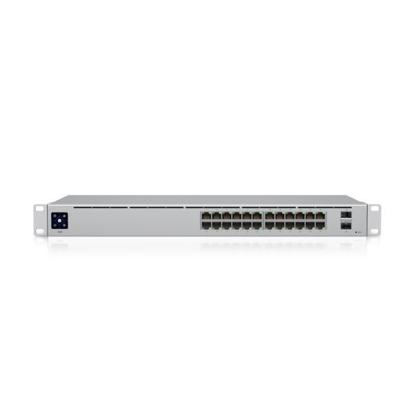 Ubiquiti Usw-24 Non-PoE Unifi Switch, Layer 2 With 24 Non-PoE And 2 SFP Ports, 1U Rackmountable