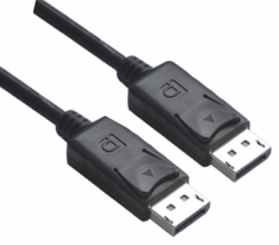 Astrotek DisplayPort DP Cable 1M - 20 Pins Male To Male 1.2V 30Awg Nickle Plated Assembly Type Black PVC Jacket RoHS