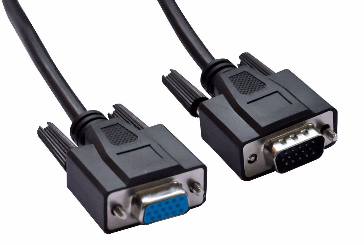 Astrotek Vga Extension Cable 3M - 15 Pins Male To 15 Pins Female For Monitor PC Molded Type Black