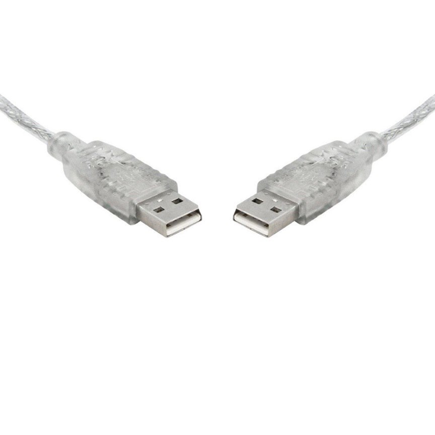 8Ware Usb 2.0 Cable 5M A To A Transparent Metal Sheath Ul Approved