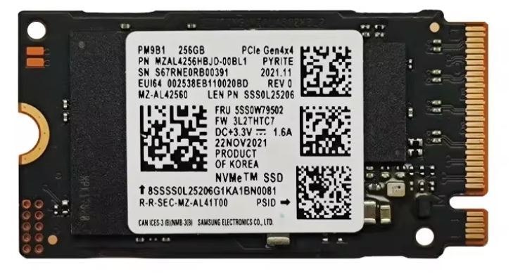 Micron Oem 256GB Gen4 NVMe SSD 2955MB 1174MB/s R/W 200TBW 220K/300K Iops 1.5M HRS MTTF PCIe 4 M.2 2242 Form Factor 1YR WTY (Not Crucial)