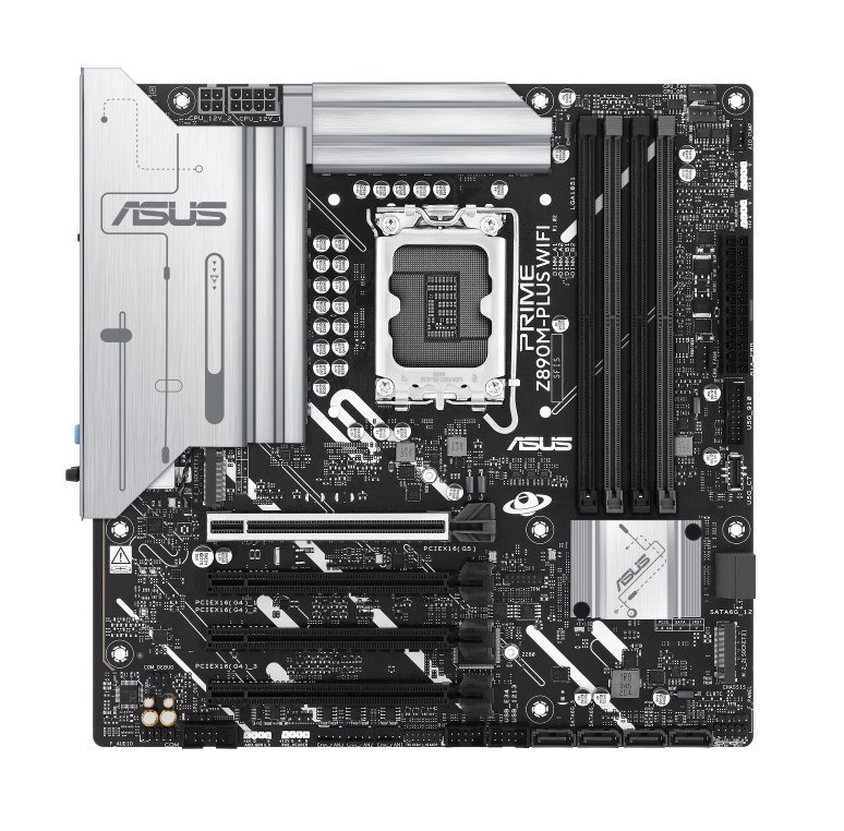 Asus Prime Z890M-PLUS WIFI-CSM Gaming Desktop Motherboard - Intel Z890 Chipset - Socket LGA-1851 - Micro ATX