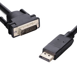 8Ware DisplayPort DP To Dvi-D Male To Male Cable 2M