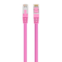 Comsol 3MTR 40GbE Cat 8 S/FTP Shielded Patch Cable LSZH - Pink
