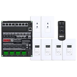 Leviton Hi-Fi2 4X4 Multizone Audio Kit 4X Zone, 4X Source Kit