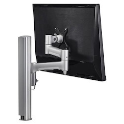 Atdec Awm Single Monitor Arm Solution - 460MM Articulating Arm - 400MM Post - F Clamp - Silver