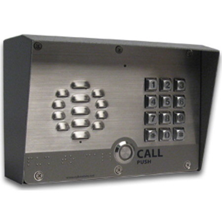 CyberData VoIP Intercom/Access Controller With Keypad PoE Powered With Ip64 Rated Steel Case