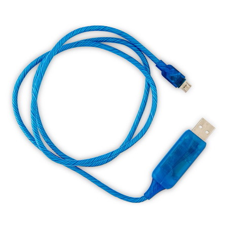 Generic #zVisible Flowing Micro Usb Charging Cable - Blue