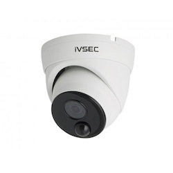 Ivsec Dome Ip Camera, 5MP @ 15FPS, 2.8 MM Lens, Poe, Ip66, 30M Ir, Pir Heat Dect