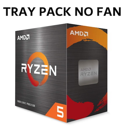 Amd (Moq 12X If Not Installed On MBs) Amd Ryzen 5 3600 'Tray', 6 Core Am4 Cpu, 3.6GHz 4MB 65W No Fan Moq 12 Or Ship Install On MB 1YW (Amdcpu) (Tray-P)