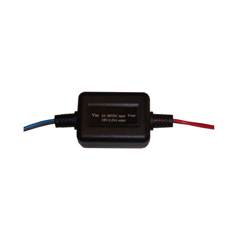 Tycon Power Systems Voltage Converter 18-32VDC In 12V @ 1.25A 15W Out 12 Inch 18Awg Wires (TP-VR-2412)