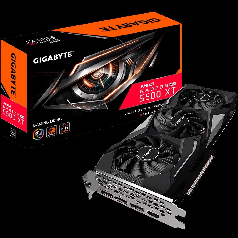 Gigabyte Radeon RX 5500 XT 4G PCIe X16, 4GB GDDR6, DP, Hdmi, Gaming Oc, 3YR WTY