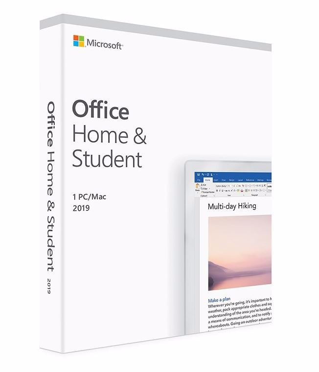 Microsoft Office 2019 Home & Student - Box Pack - 1 PC/Mac