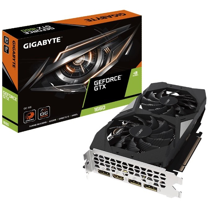 Gigabyte GF GTX 1660 PCIe X16, 6GB GDDR, Oc, 3YR WTY